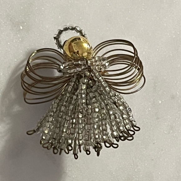 Vintage Handcrafted Wire Angel Brooch - Picture 3 of 13